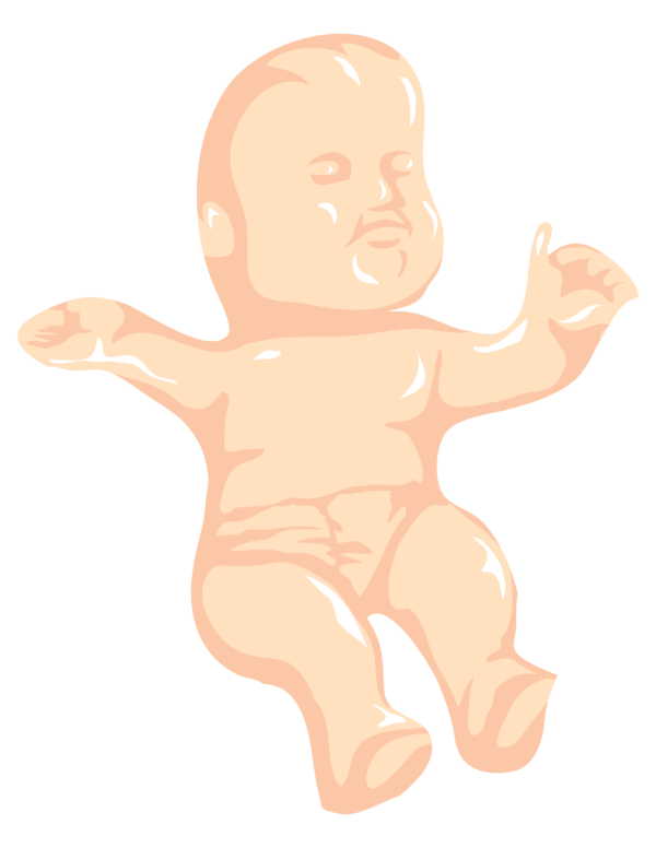 Mardi Gras King Cake Baby