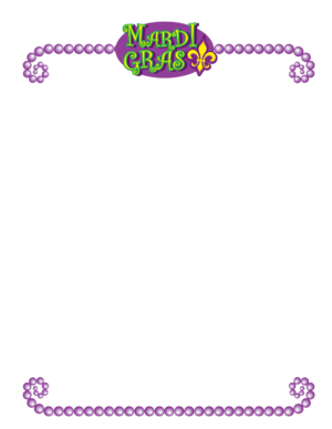 Mardi Gras Stationary