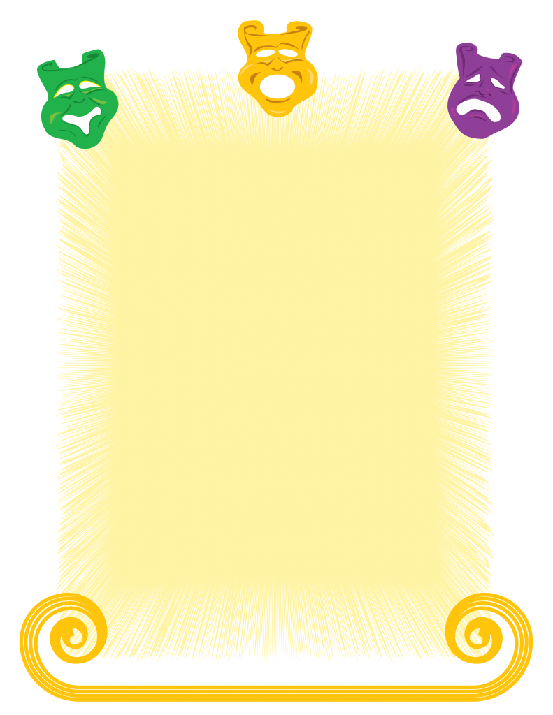 Mardi Gras Stationery Clip Art - New Orleans Free Vector Clip Art
