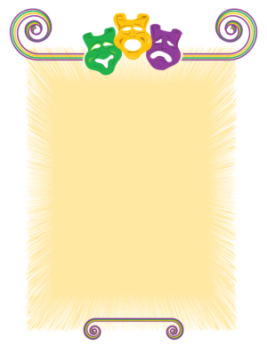 Mardi Gras Stationary 7