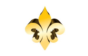 Gold Fleur de Lis Vector Clip Art