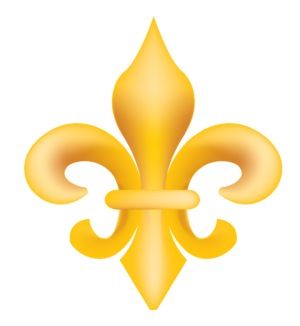 Gold Fleur de Lis Vector Clip Art