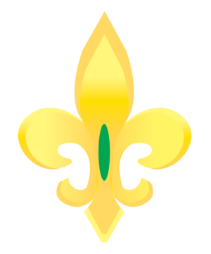 Gold Fleur de Lis Vector Clip Art