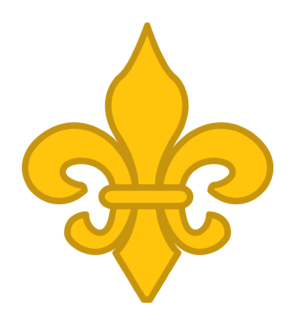 Gold Fleur de Lis Vector Clip Art