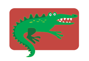 Fun Alligator Vector Clip Art