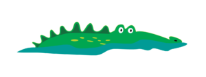 Cute Alligator Vector Clip Art