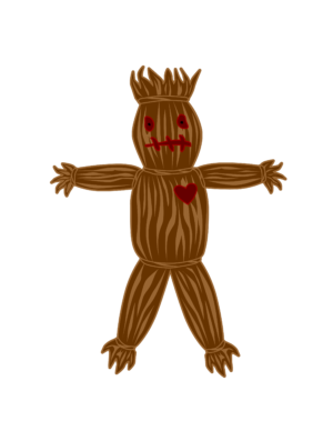 Voodoo Doll Vector Clip Art